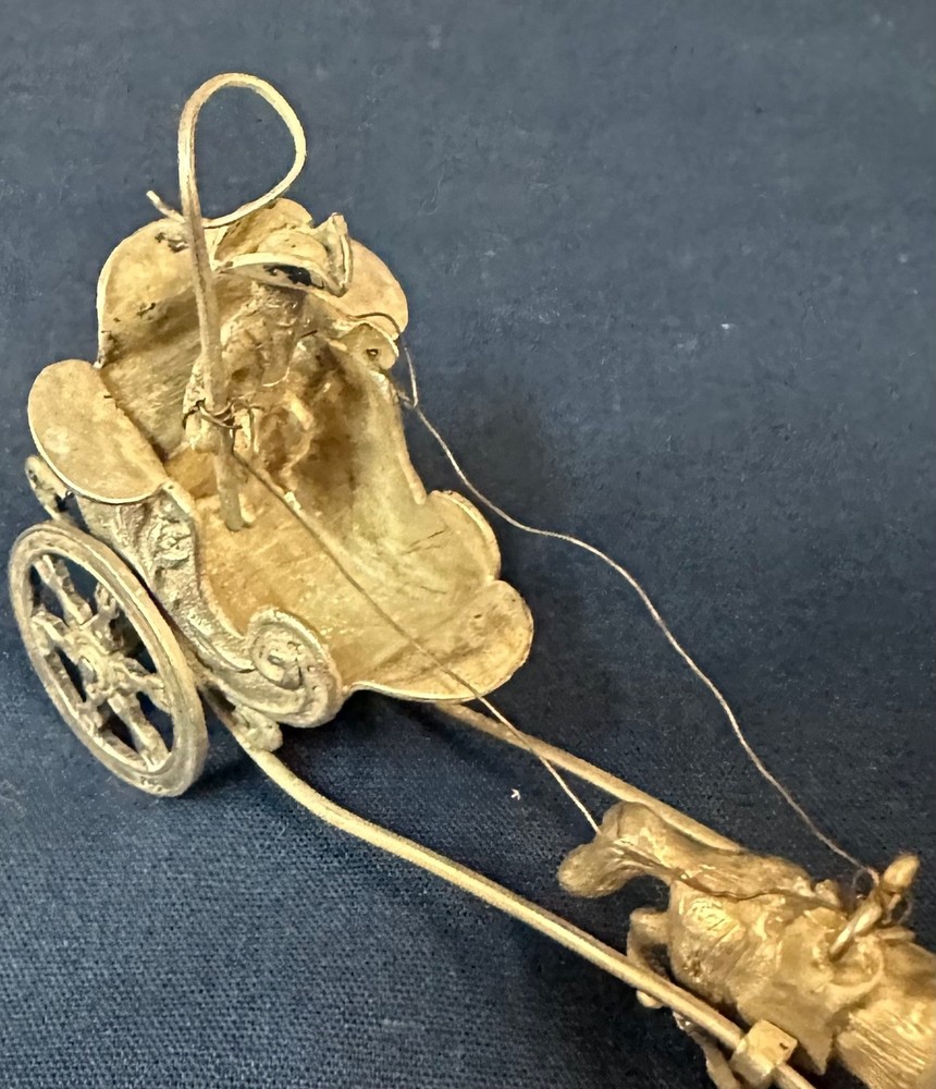 Miniature 800 Silver Coach & Horse