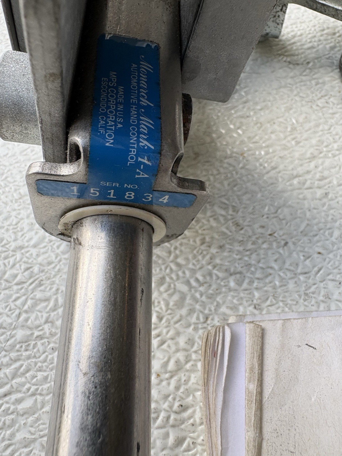 MPS handicap driver hand controls