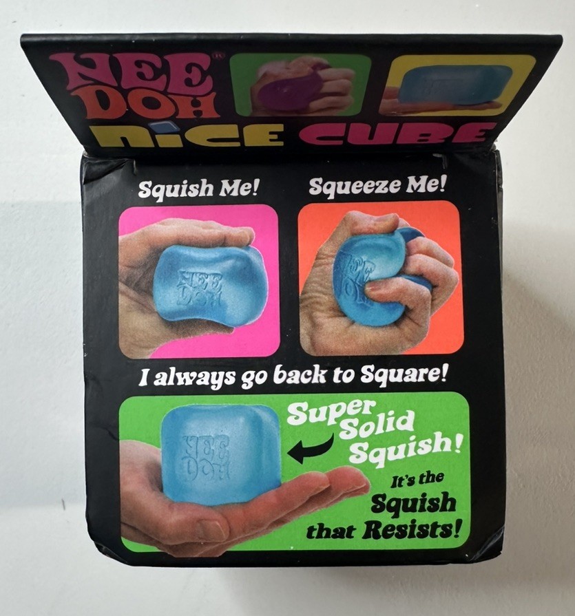 Schylling Nee Doh Nice Cube Super Solid Squish Toy Pink