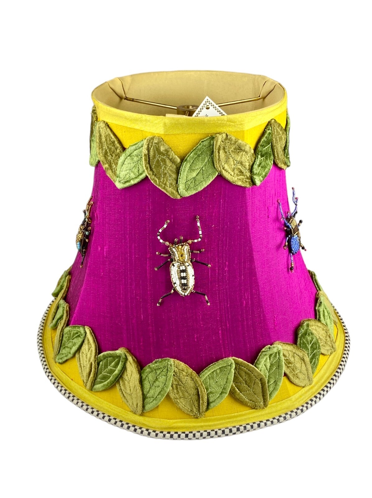 MacKenzie Childs Paradise Bug Lamp Shade For Table or Torch Lamp New