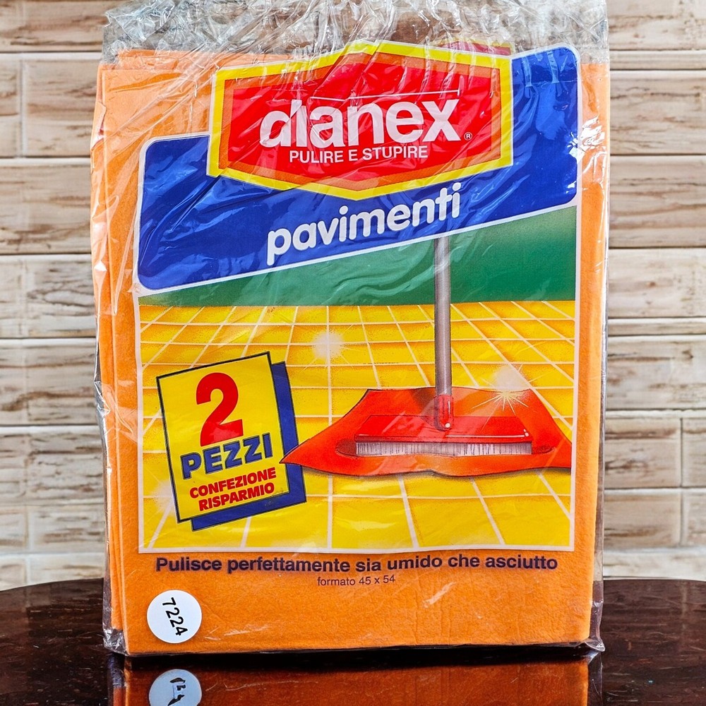 Dianex Floor Mop Cloths Surfaces Durable Reusable Machine Washable 2 Pc Pack