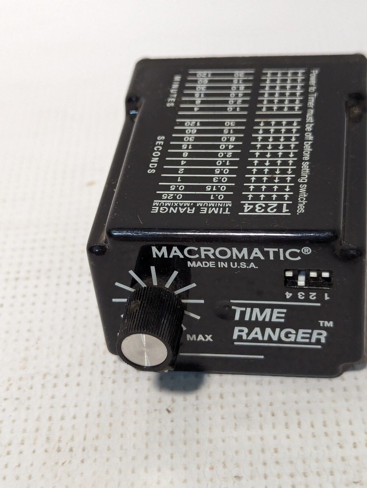 Macromatic SS-60526 Time Ranger Programmable Time Delay Relay, 12 vac\vdc