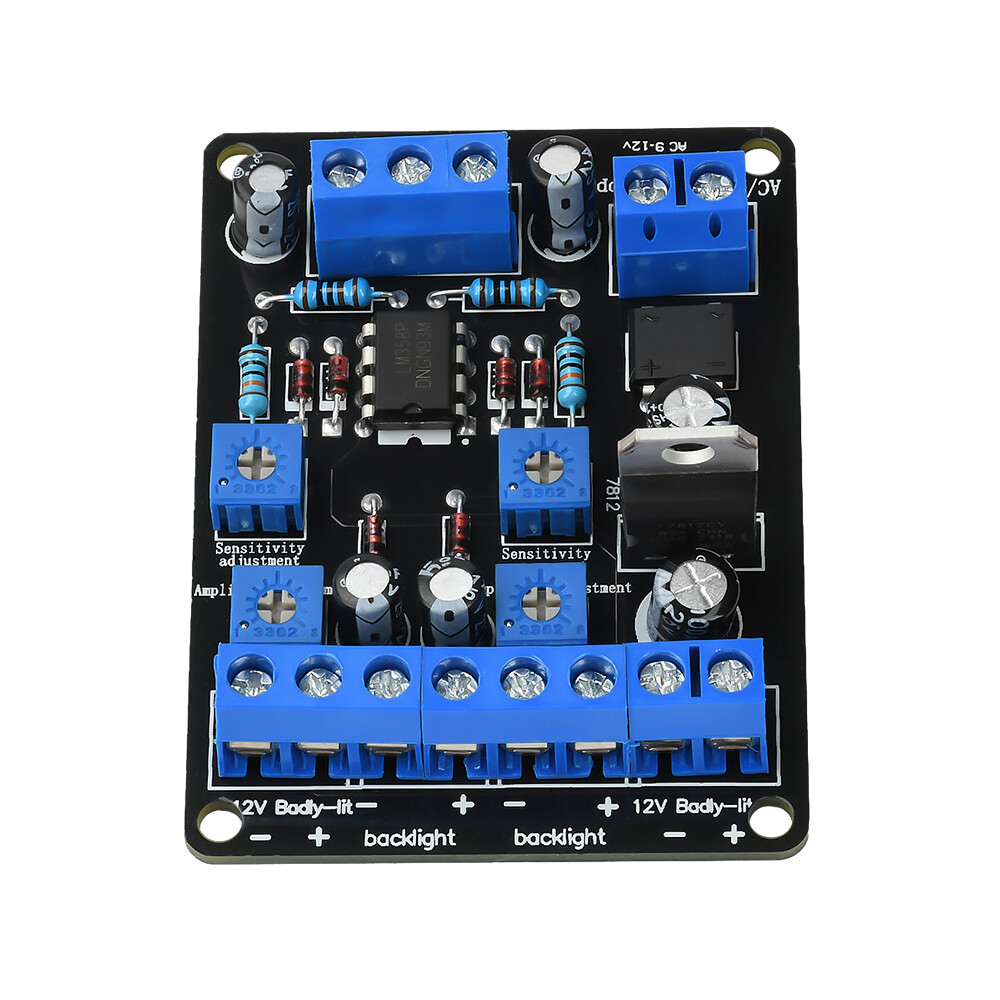 AC9-12V DC12-18V Pre-amplifier VU Level Meter Driver Board DB Level Meter Driver