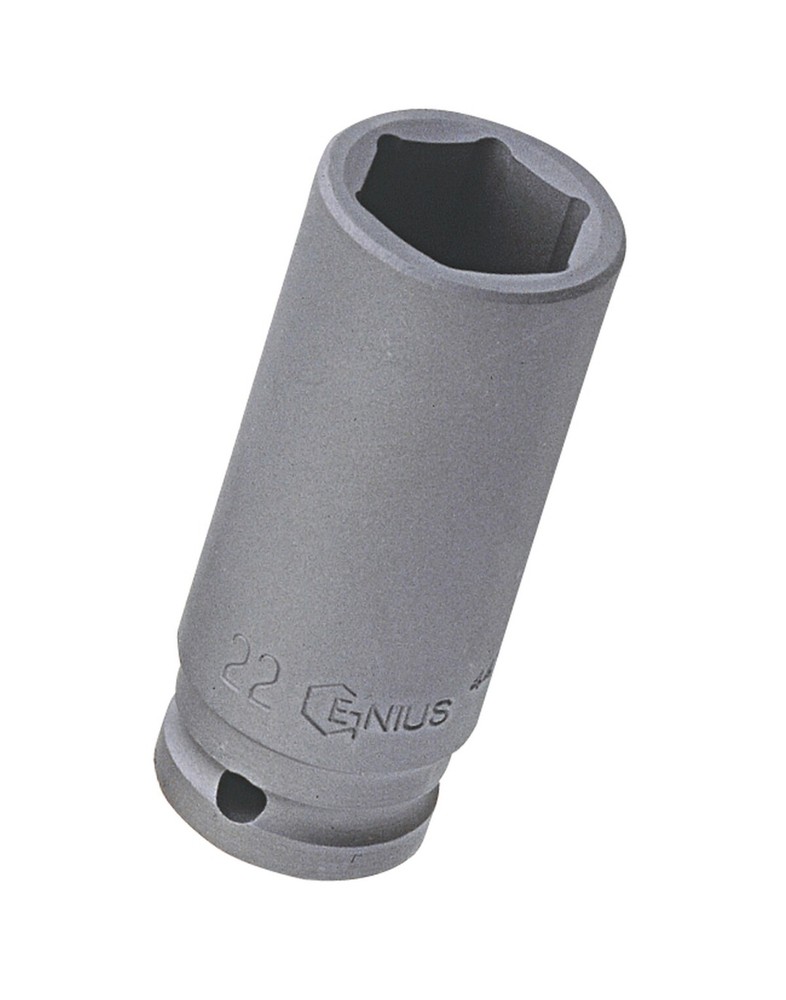 Genius Tools 1/2" Dr. 39mm Deep Impact Socket (CR-Mo) - 447839