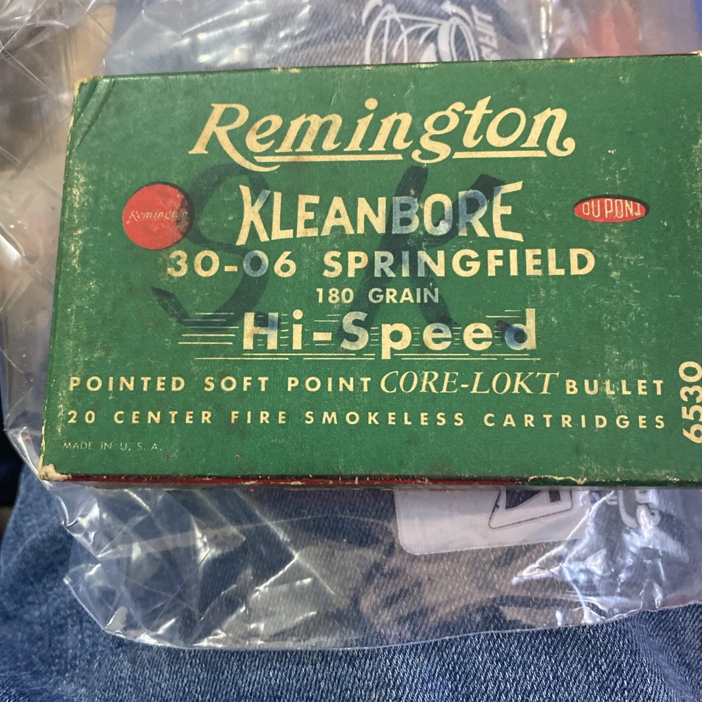 Vintage Remington Kleanbore 30-06 Empty Box W/insert