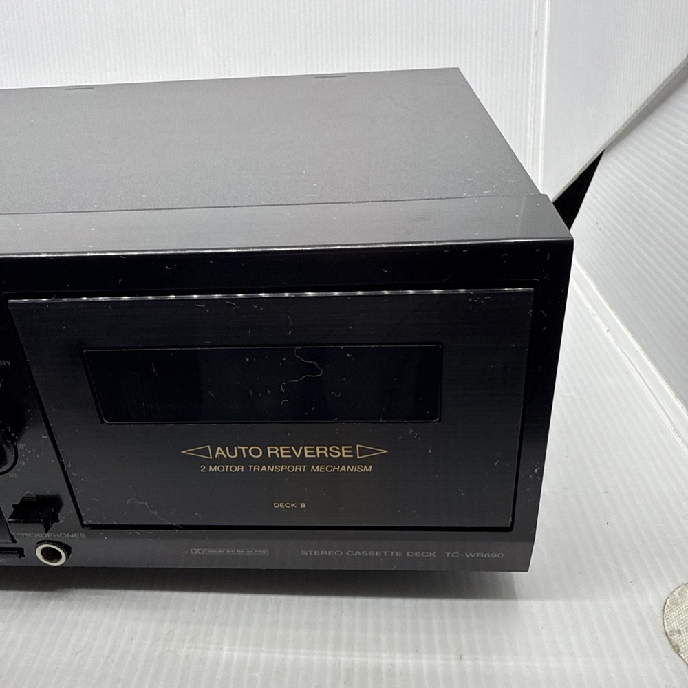 Sony Tc-wr690 Stereo Cassette Deck Tested Works