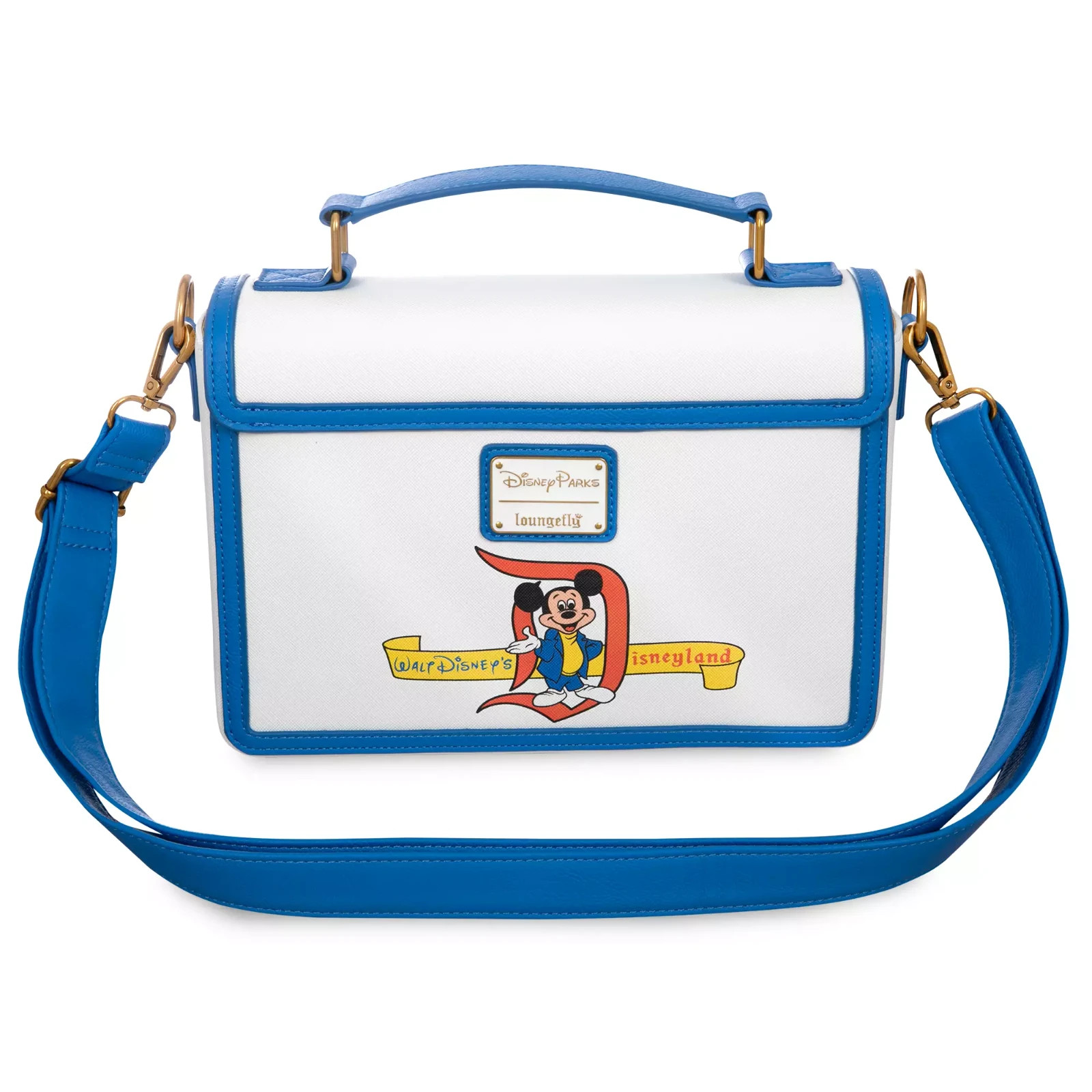 Loungefly Mickey Mouse & Friends Crossbody Bag - Disneyland 70th Anniversary