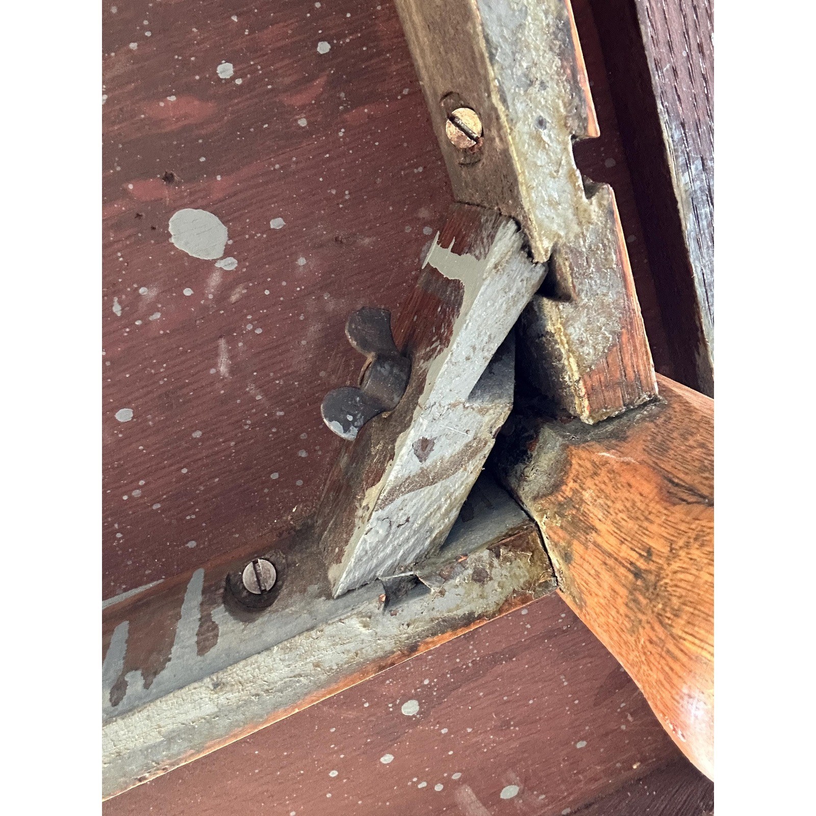 Vtg Oak Barley Twist Table Jacobean Revival Square End Table 29"x29" Solid Oak