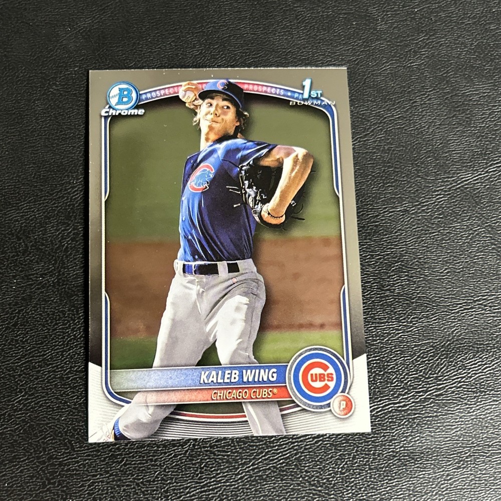 2025 Bowman Chrome Draft Kaleb Wing 1st Chicago Cubs