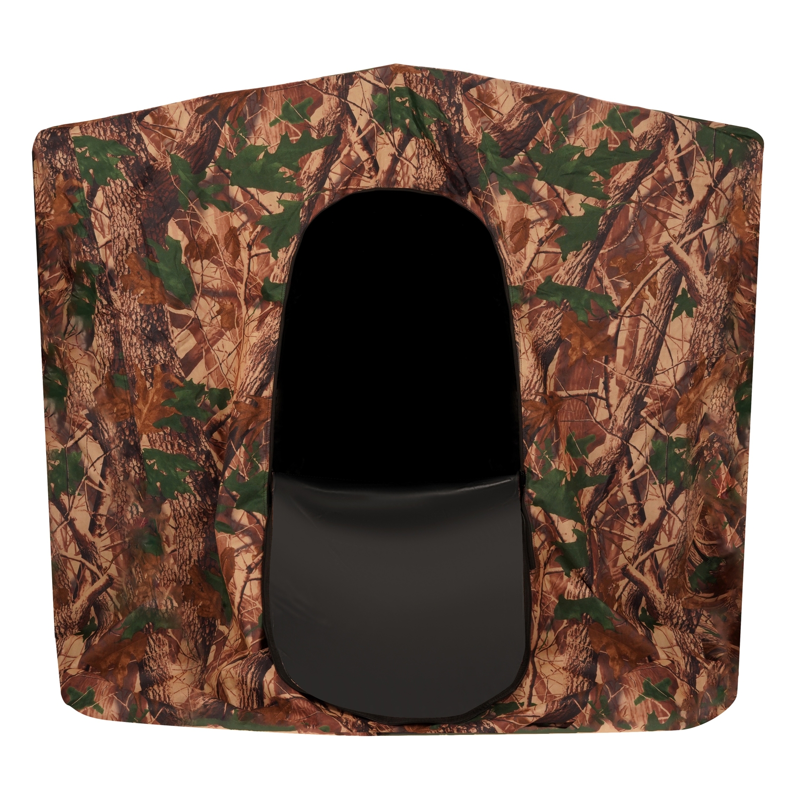 24LBS Steel+Cloth 7' Tall Quad Pod Hunting Blind Cover 2 Person Camouflage Black