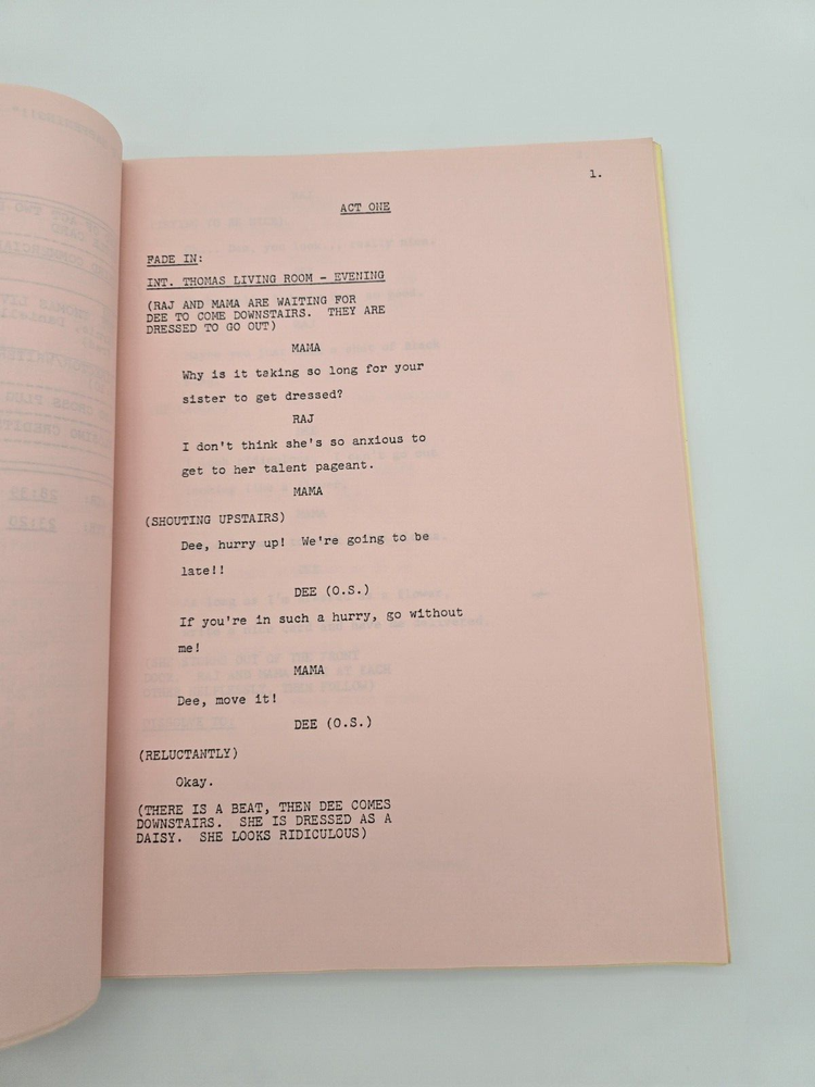 WHAT'S HAPPENING!! / Larry Mintz 1977 TV Script, "Going, Going, Gong"