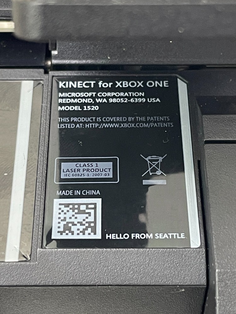 Microsoft Xbox One Kinect Model 1520 Wired Motion Sensing Black Untested