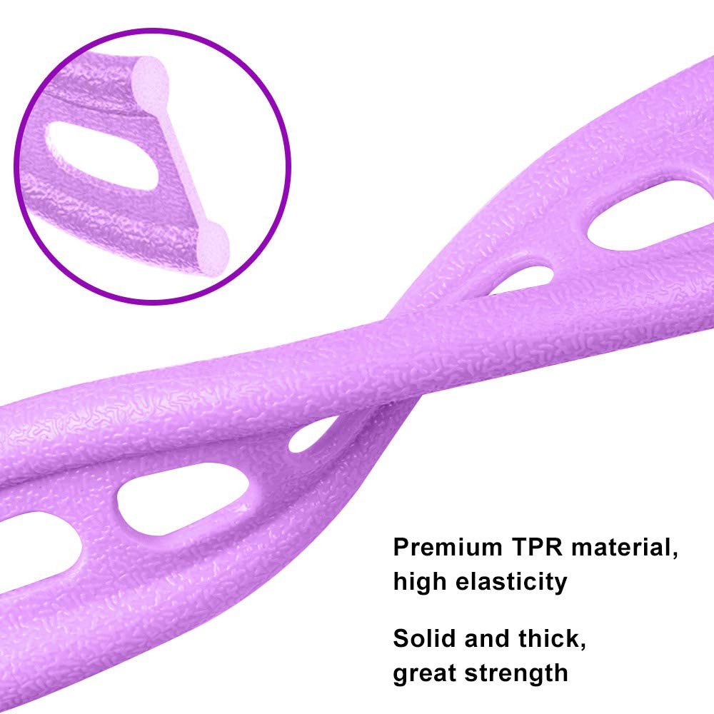 Pedal Resistance Bands with Handles Exercise Bands Multifunction Tension Rope...