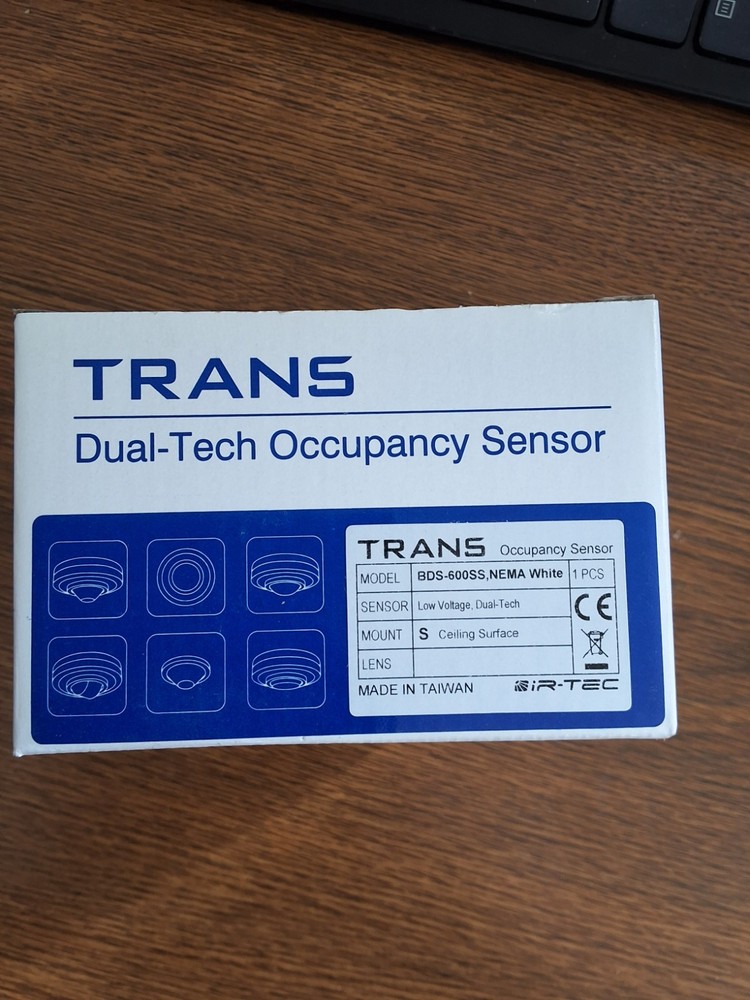 iR-TEC Trans Dual-Tech Occupancy Sensor Model BDS-600SS Mount S