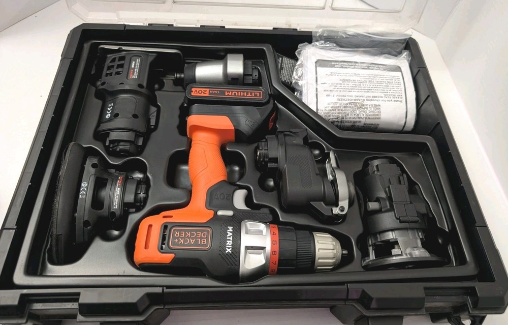 BLACK+DECKER Matrix(TM) 20V Max* 6-Tool Combo Kit With Case - BDCDMT1206KITC