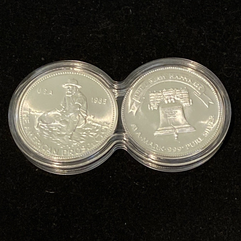 DUO CAPSULE – Infinity double coin STACKABLE capsule **No Precious Metals**