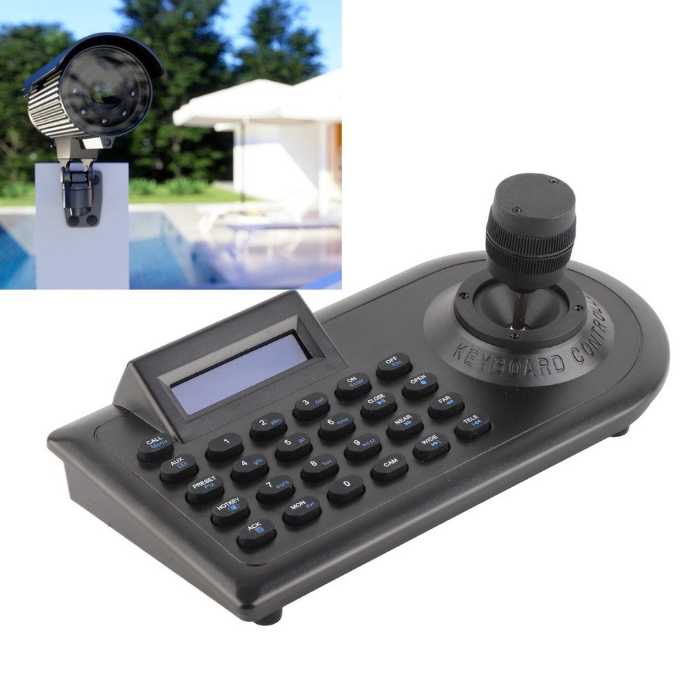 US Plug 3D PTZ Camera Controller Strong Compatibility LCD Display With