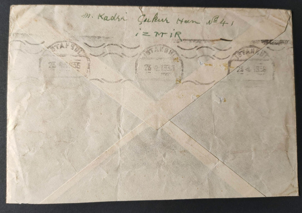 TURKEY 1938 GRUBBY MAIL (JF)