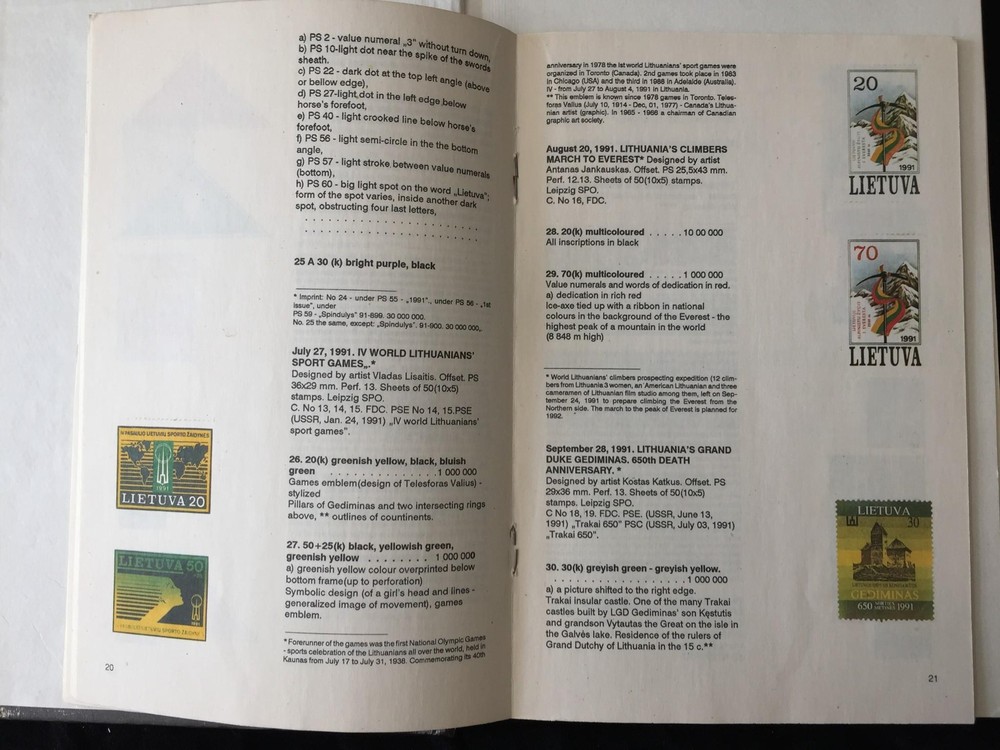 LITHUANIA Specialised Stamp Catalogue (APR1647 )