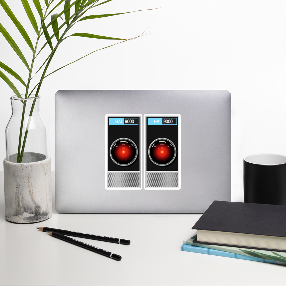 HAL 9000 Stickers (2) Prop