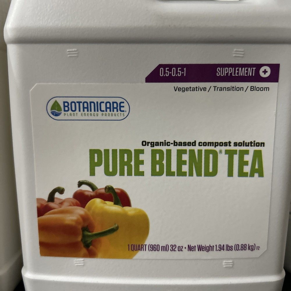 Botanicare PURE BLEND TEA Organic-Based Compost Solution 1-Quart / 32 Ounce NEW