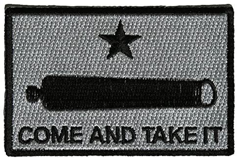 COME AND TAKE IT THEM CANNON PATCH SECOND 2ND AMENDMENT MOLON LABE CONSTITUTION