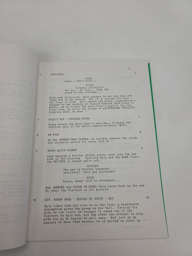V / Garner Simmons 1984 TV Script, Robert Englund & Nicky Katt "The Deception"
