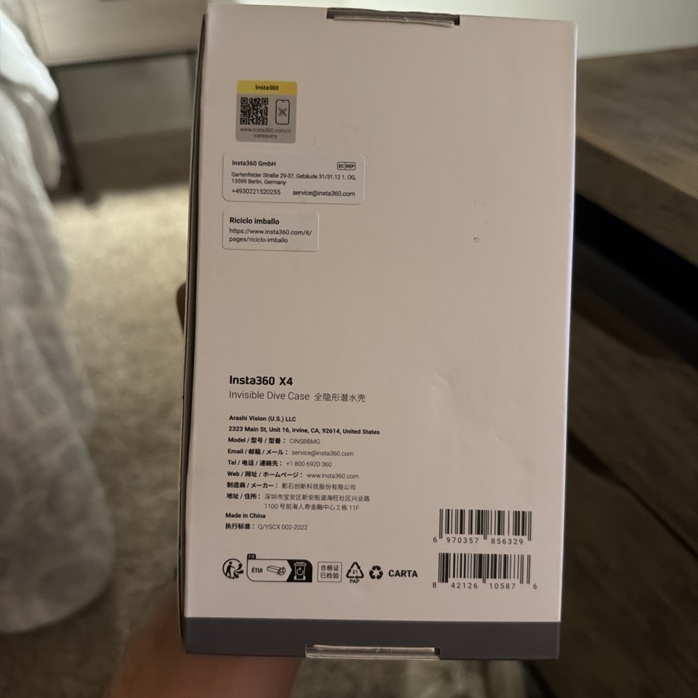 Insta360 - X4 Invisible Dive Case - Clear