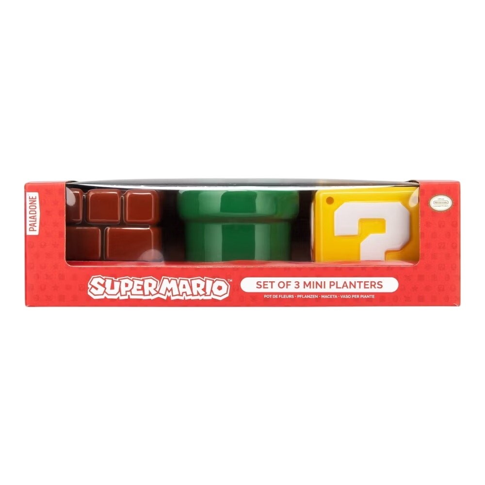 Nintendo - Super Mario Mini Planters 3-Pack