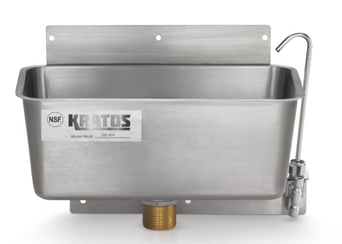 Kratos 32L-024 11" Ice Cream Dipper Well & Faucet Set