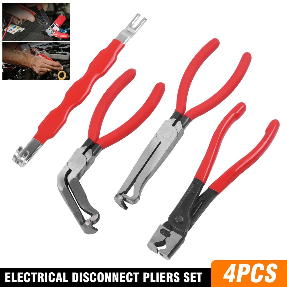 4PC Electrical Disconnect Pliers Connector Separator Terminal Plug Removal Tool.
