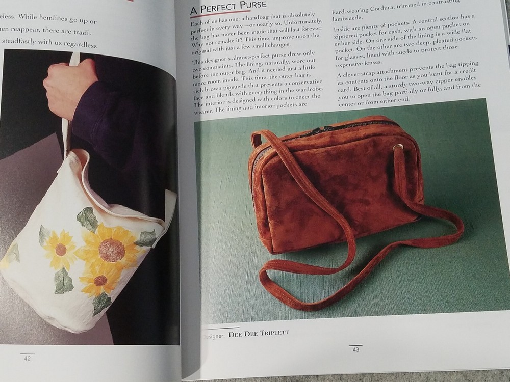 MAKING HANDBAGS & PURSES 50 MIXED needlework soft 128pg 50 designs book 1998