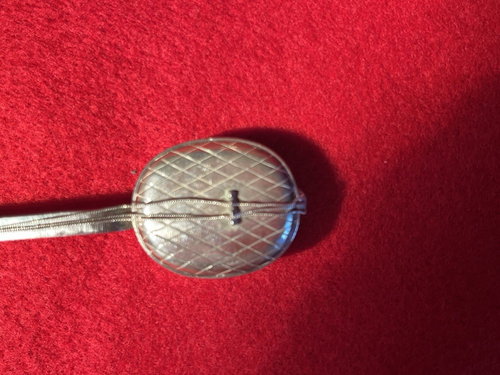 miniture silver Japanese style string insturment