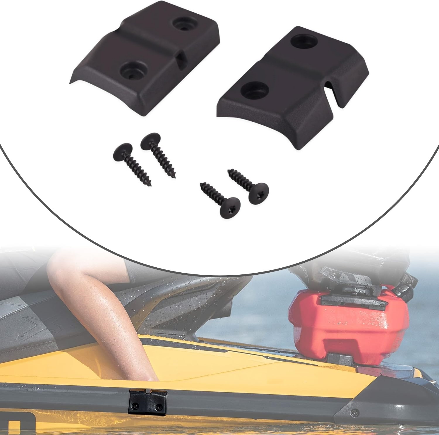 2x 295100944 Snap-in Fenders with Screws For Sea-Doo GTI, GTR & WAKE 170 / RXP-X