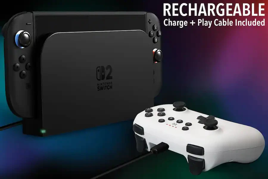 NEXT Wireless Rechargeable Pro Controller 2-Pack For Switch 2 & Switch Used