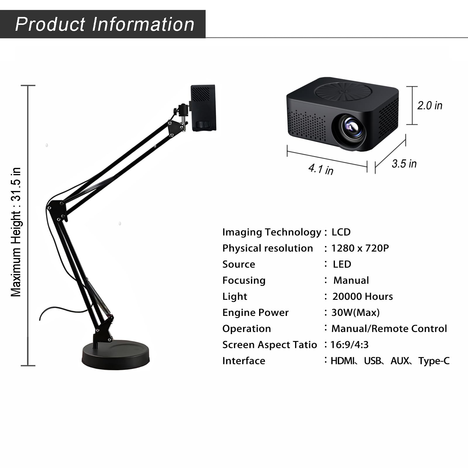 Art Projector for Tracing - Smart Sketcher Tool for Adult Artists and Bakers