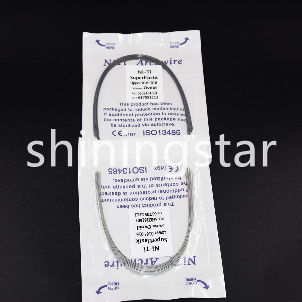 20 Pcs Upper+Lower Dental Orthodontic NiTi Super Elastic Rectangular Arch Wire