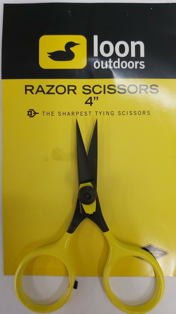 LOON (  Razor Scissors 4") Fly Tying Sharpest Scissors for Perfect Cuts