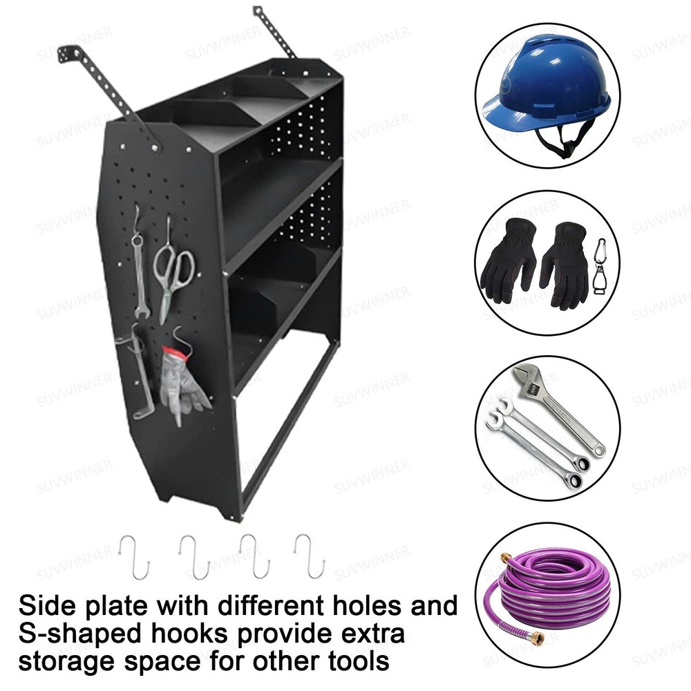 Van Shelving Storage System For Ford Transit, GM,NV, Promaster, Sprinter, Metris