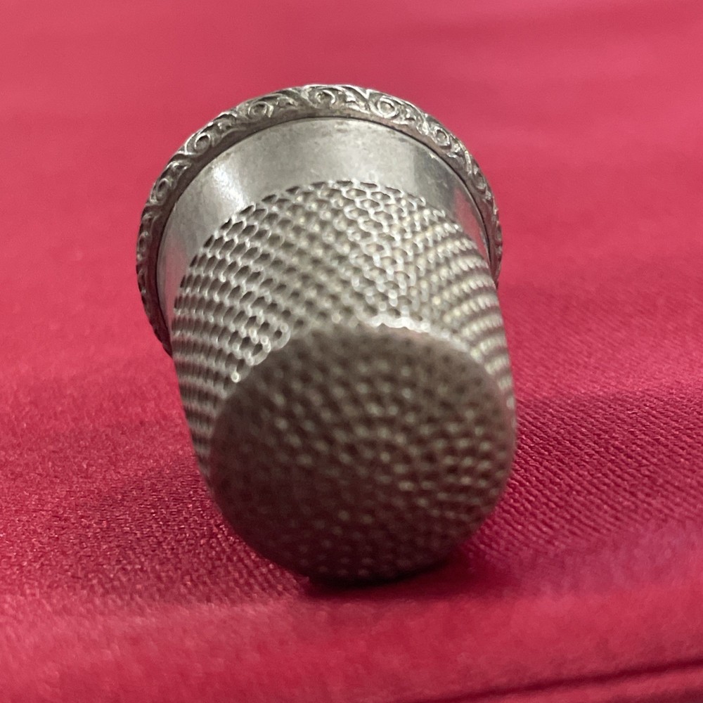 Antique Silver Toned Sewing Thimble