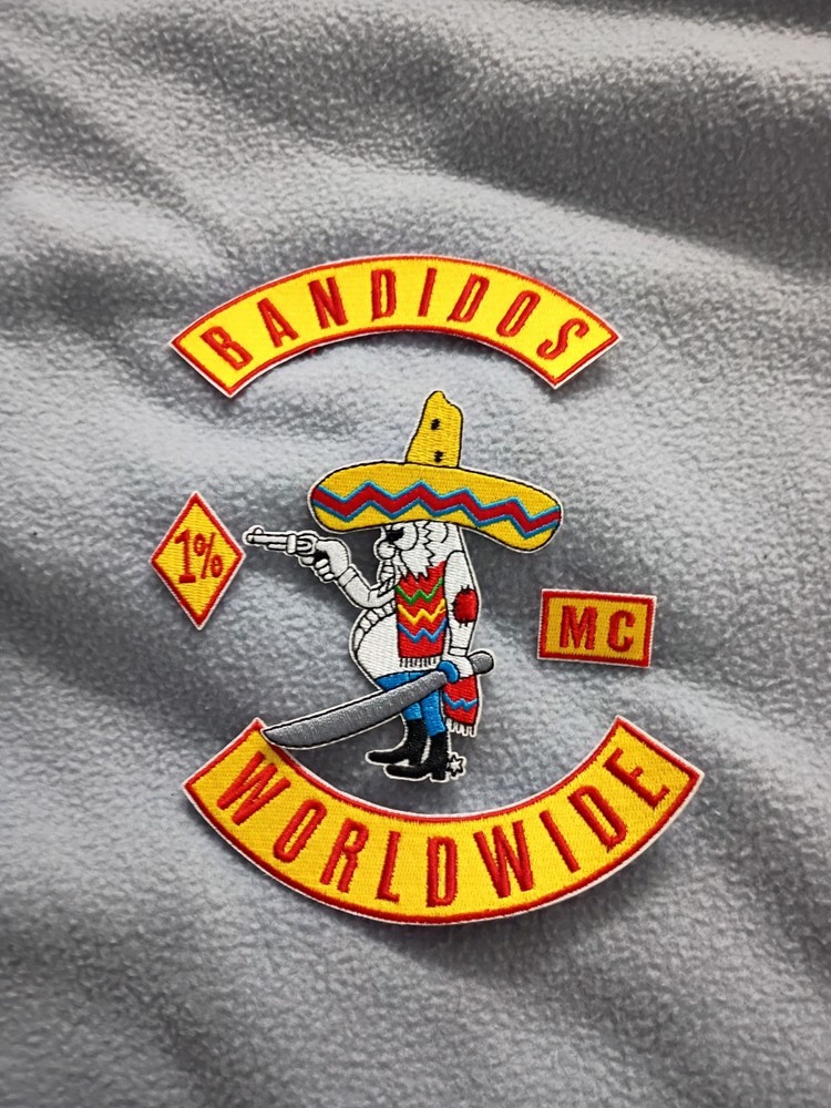 Bandidos Worldwide  M C Front Patch Set