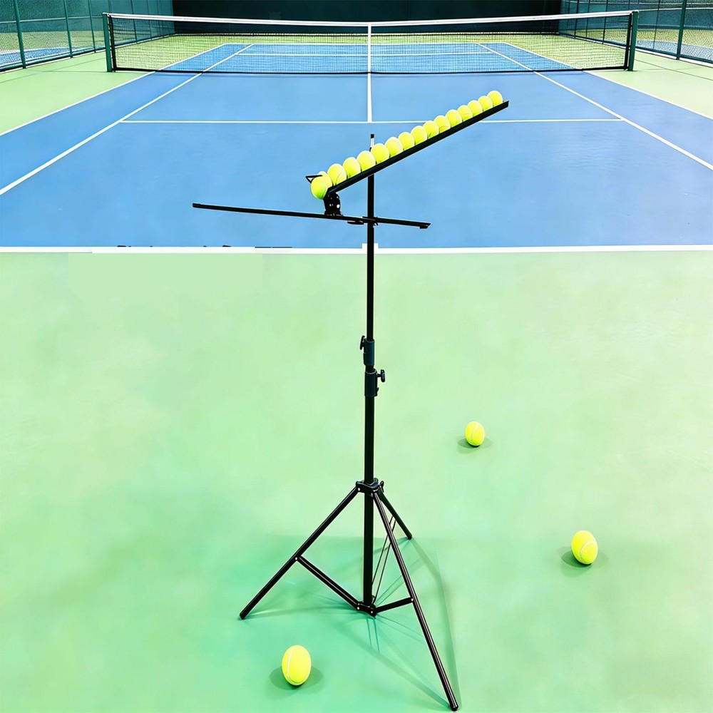 Tennis Ball Dropping Machine Adjustable Lightweight Tennis Serving Machine