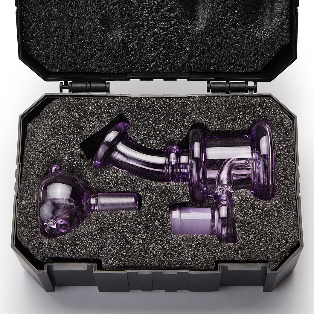 4.3" Mini Glass Bong Smoking Tobacco Glass Water Pipe with 14mm Bowl and Box