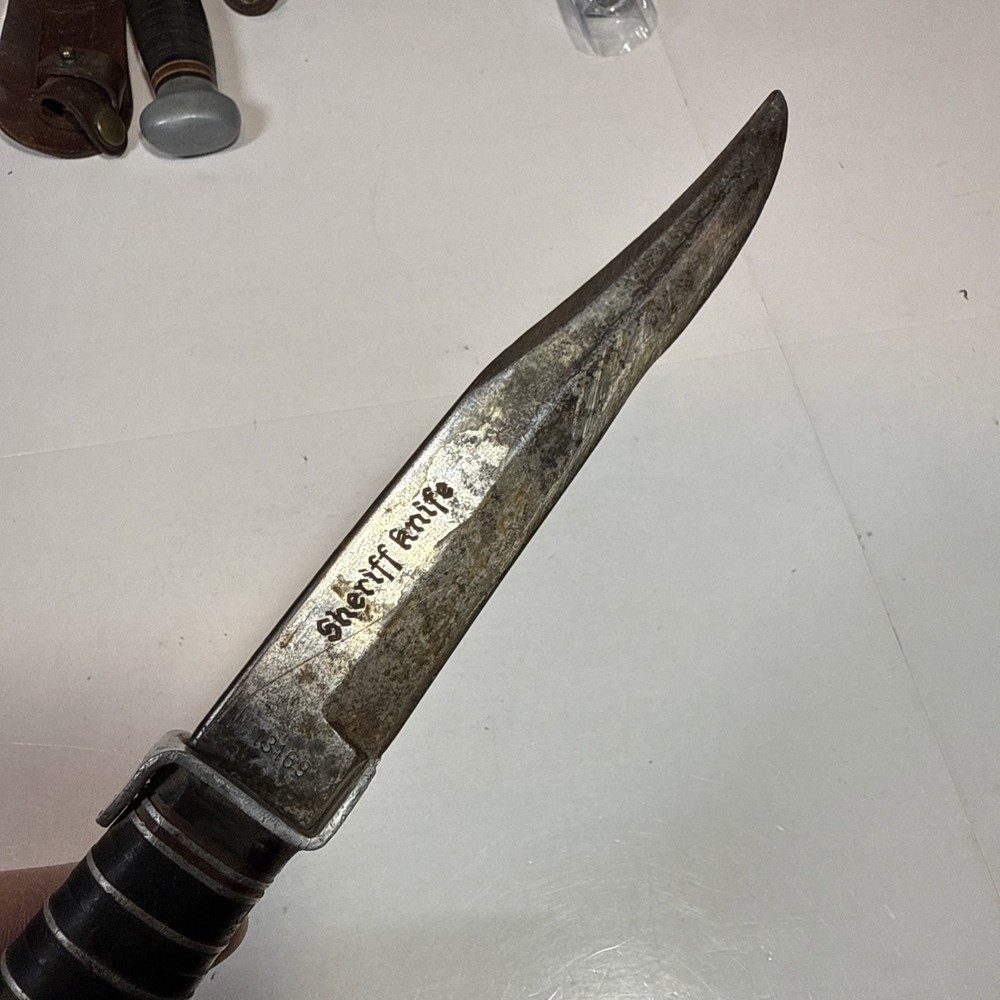 Vintage Fixed Blade Sheriff Knife Solingen Germany