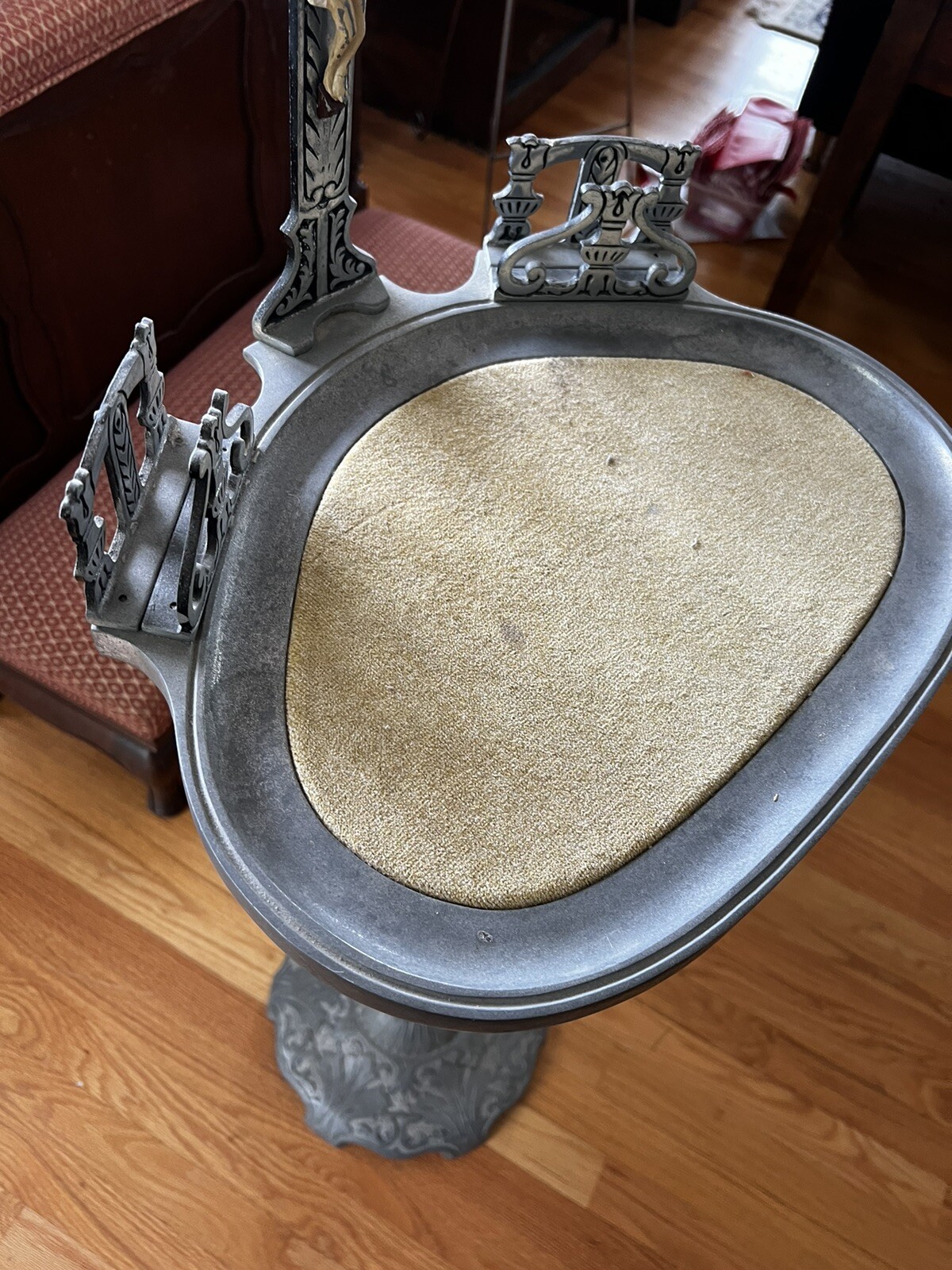 Vtg Stand Podium Cemetery Gothic church Horror Holland Funeral Home Oddity