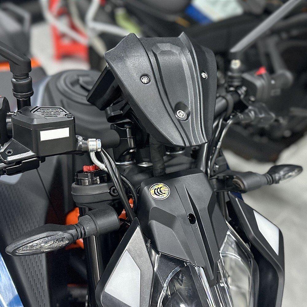 For 390 Duke 2024 + Fly Screen Windscreen Evotech