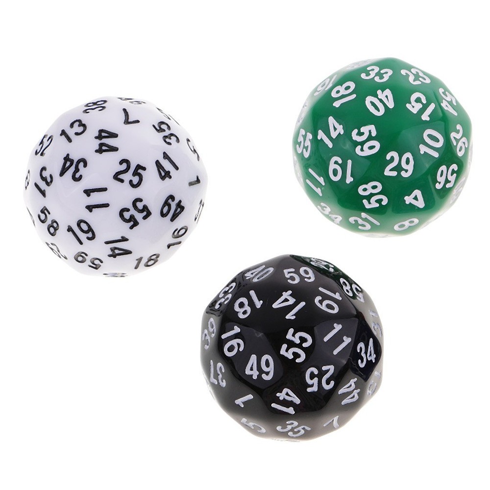 60 Sided Dices 38mm Polyhedral D60 Dice for Roleplaying Game