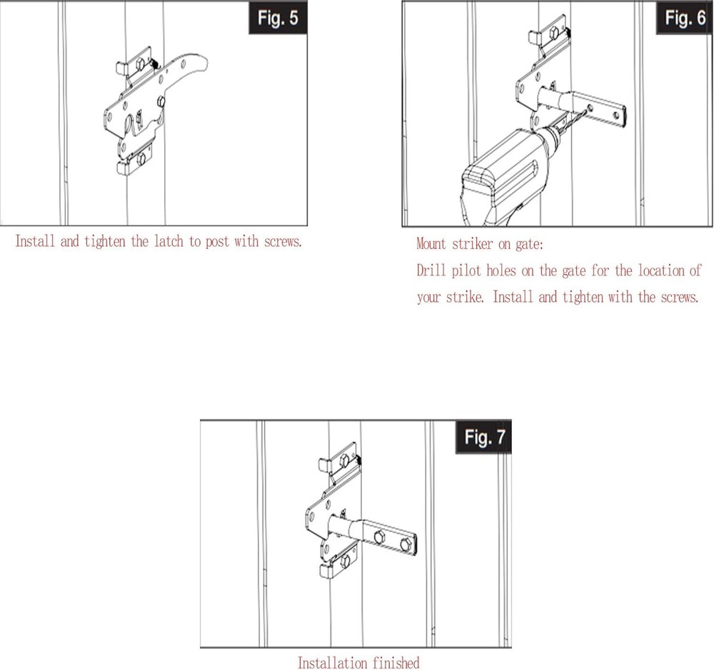 Automatic Gravity Lever Gate Latch - Elegant Black Finish for Easy Installation