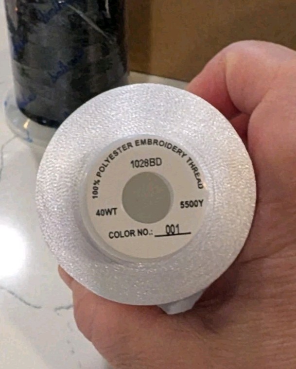 Simthread Embroidery Thread Combination Box, Black, Gray, And White