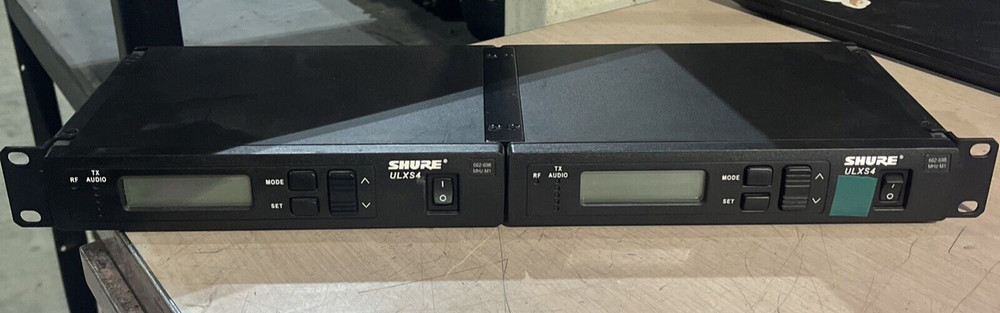 x2 SHURE ULXS4 WIRELESS RECEIVER ,
